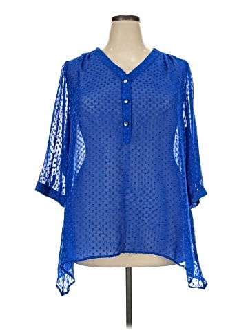 Notations 3/4 Sleeve Blouse (view 1)