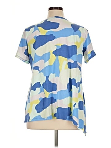 LOGO by Lori Goldstein Short Sleeve Blouse (view 2)
