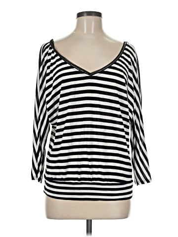 White House Black Market 3/4 Sleeve T-Shirt (view 1)