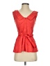 Odille Red Sleeveless Blouse Size 0 - photo 1
