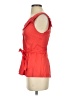 Odille Red Sleeveless Blouse Size 0 - photo 5