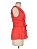 Odille Red Sleeveless Blouse Size 0 - photo 4
