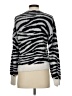 Express 100% Nylon Animal Print Silver Pullover Sweater Size XS - photo 2