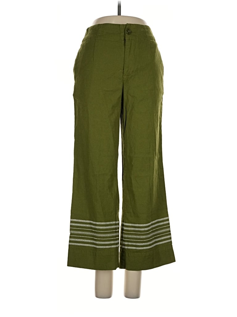 Pre-owned Joan Rivers Linen Pants In Green
