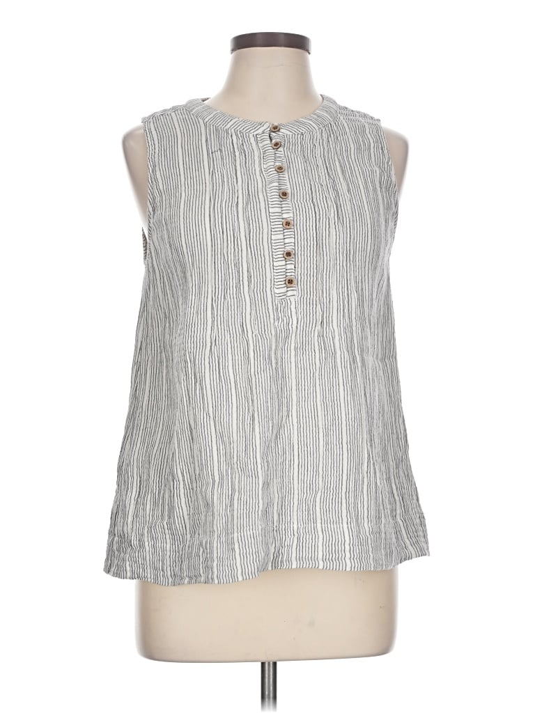 Pre-owned Be Cool Sleeveless Blouse In Gray
