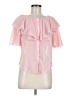 Shein 100% Polyester Pink Short Sleeve Blouse Size M - photo 1