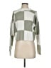 Moon & Madison 100% Acrylic Checkered-gingham Green Pullover Sweater Size XS - photo 1