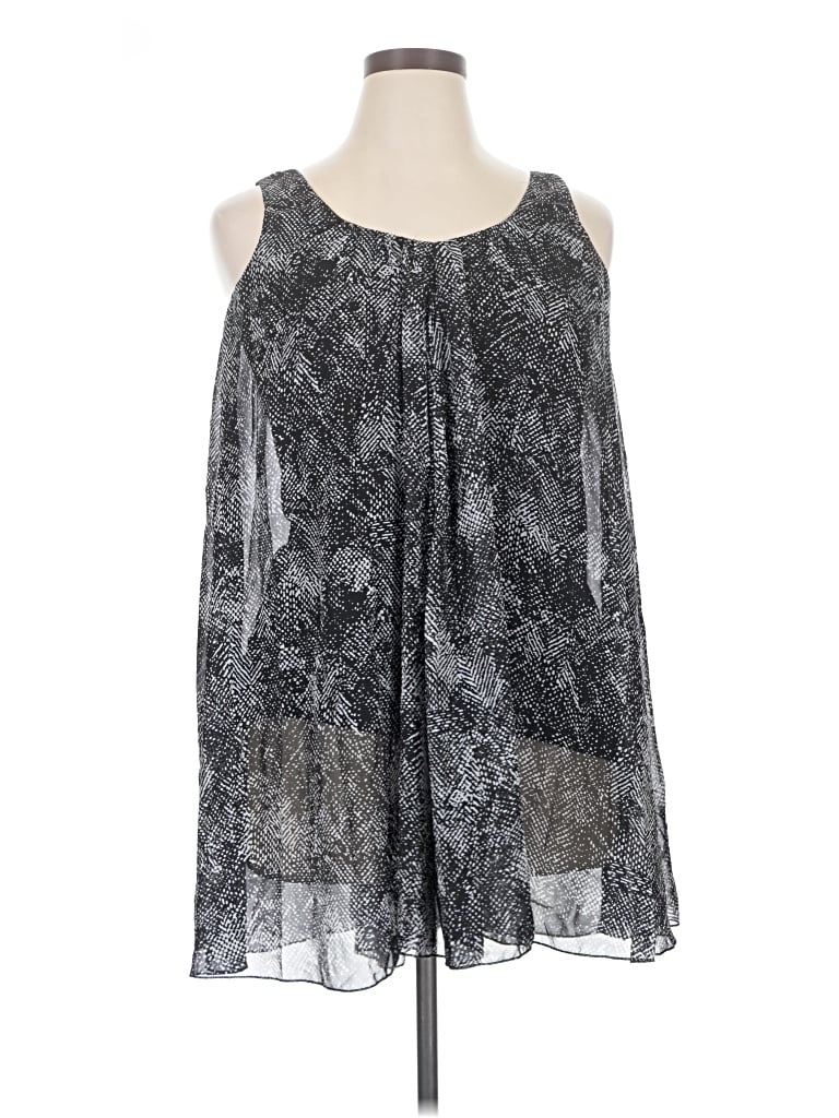 Pre-owned Decree Sleeveless Blouse In Gray