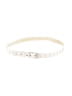Unbranded 100% Leather Ivory Leather Belt Size Med - Lg - photo 1