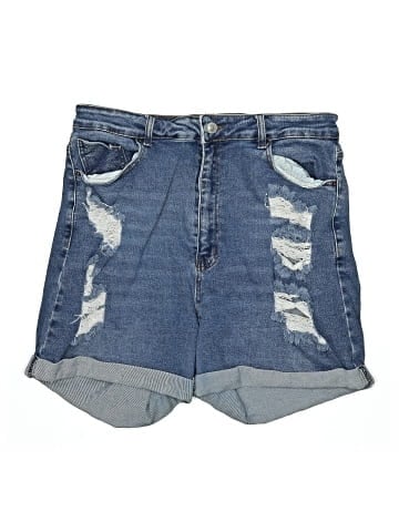 Wax Jean Denim Shorts (view 1)