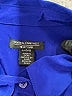 Central Park West 100% Polyester Solid Blue Long Sleeve Blouse Size L - photo 7