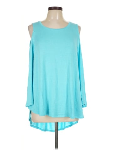 Kaari Blue Long Sleeve Top (view 1)