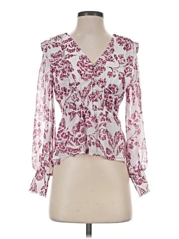 White House Black Market Long Sleeve Blouse (view 1)