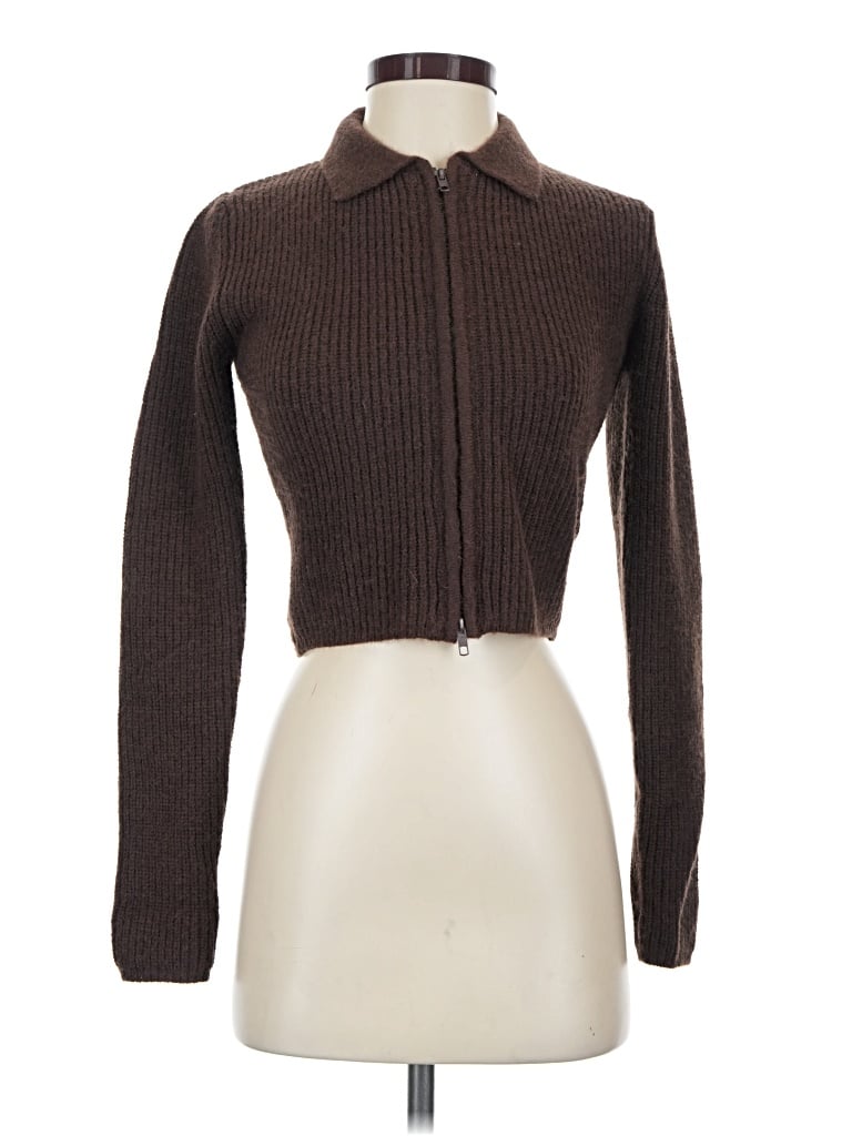 Pre-owned Motel Cardigan Sweater In Brown
