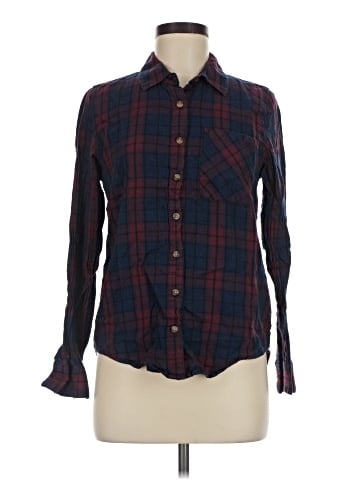 Girl Krazy Long Sleeve Button-Down Shirt (view 1)