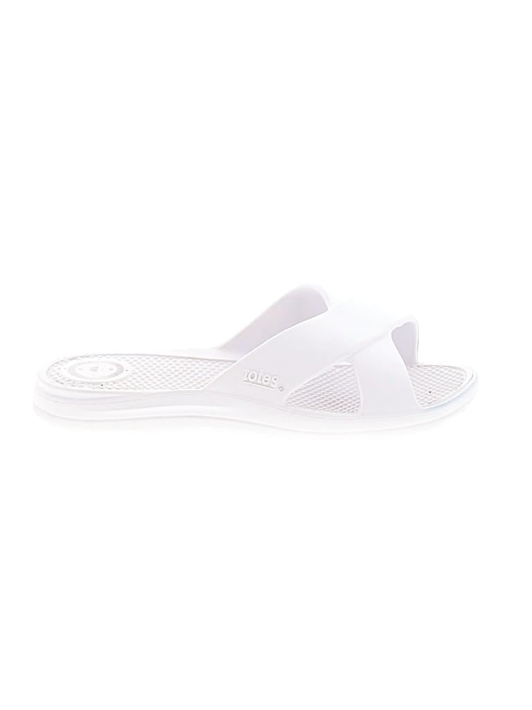 Pre-owned Totes Sandals In White