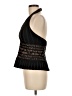 Cache 100% Polyester Black Sleeveless Blouse Size 8 - photo 5
