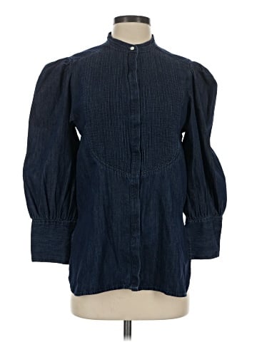 Gap x Harlem's Fashion Row 3/4 Sleeve Button-Down Shirt (view 1)
