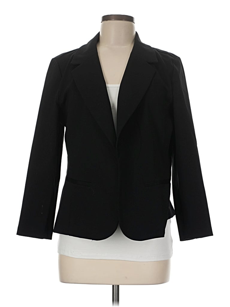 Pre-owned Croft & Barrow Blazer Jacket In Black