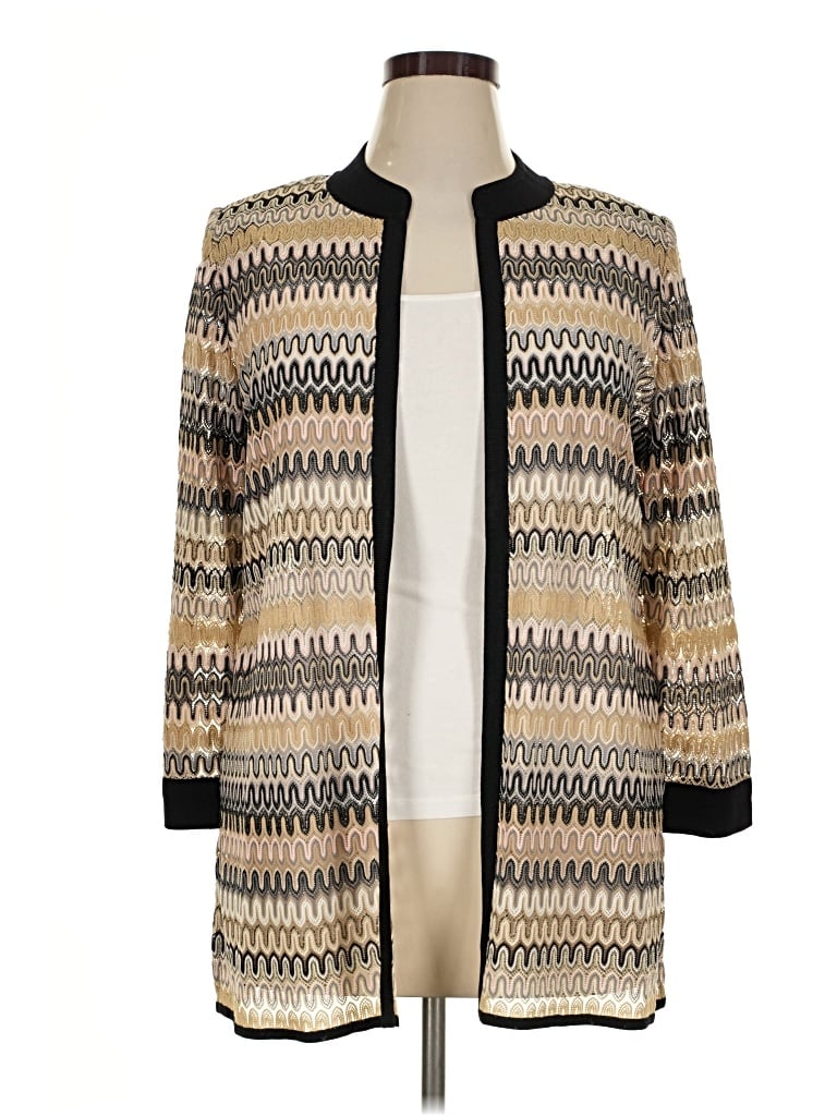 Pre-owned Misook Cardigan Sweater In Tan