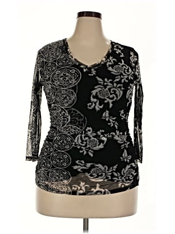INC International Concepts 3/4 Sleeve Top (view 1)