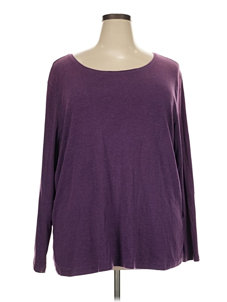 Pre-owned Cj Banks Pullover Sweater In Purple