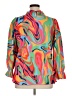 Unbranded 100% Polyester Print Orange 3/4 Sleeve Blouse Size 0X - photo 2