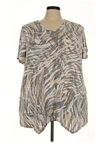 LOGO by Lori Goldstein Short Sleeve Top (view 1)