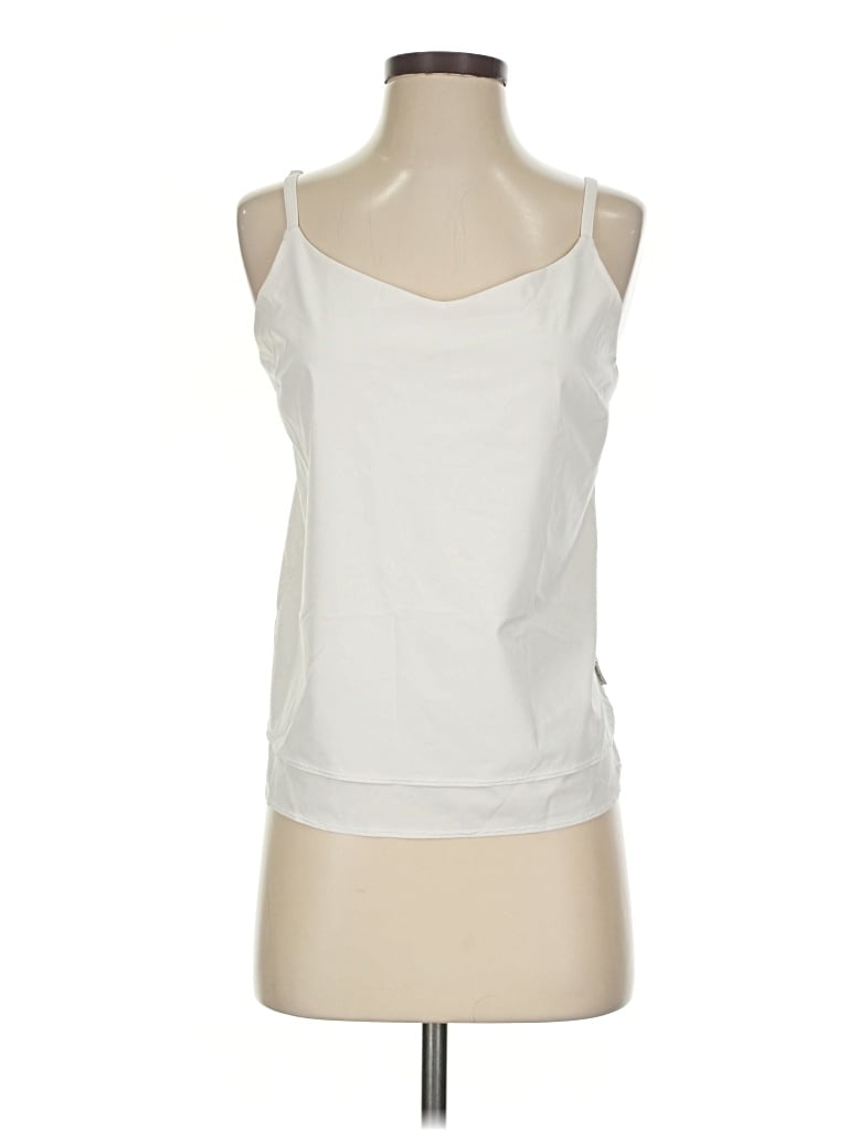 Pre-owned Eddie Bauer Tank Top White Strapless Neckline Tops