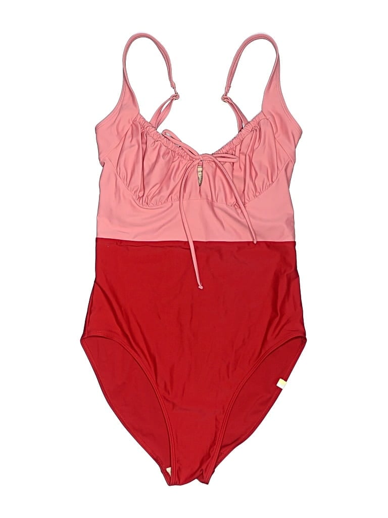 Pre-owned Summersalt One Piece Swimsuit In Red