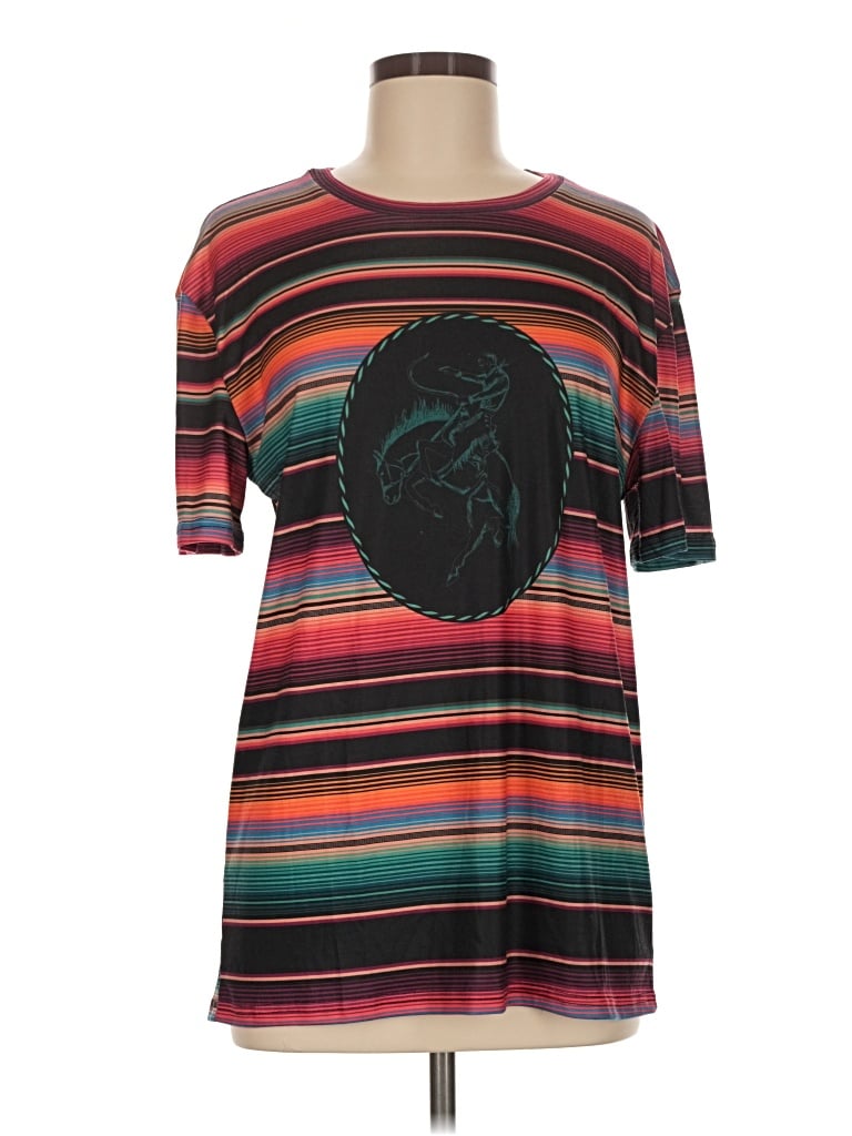 Pre-owned Crazy Train 3/4 Sleeve T-shirt In Black
