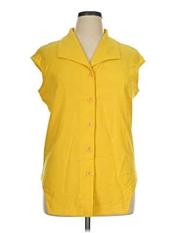Samuel Dong Sleeveless Button-Down Shirt (view 1)