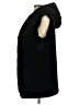 Capote 100% Polyester Black Vest Size XS - photo 5