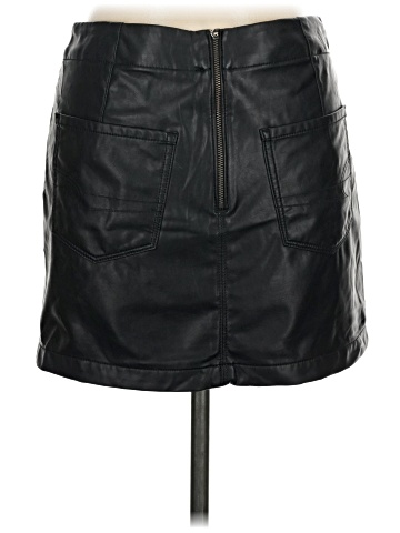American Eagle Outfitters Faux Leather Skirt (view 2)