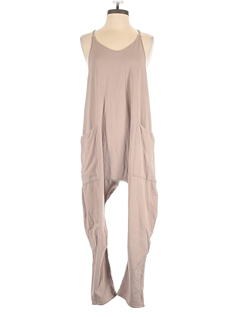 Pre-owned Fp Movement Jumpsuit In Tan