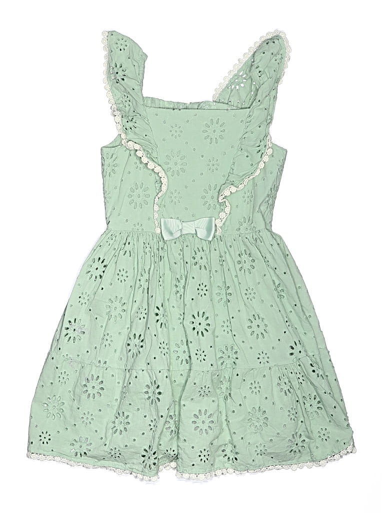 Pre-owned Blueberi Boulevard Kids' Dress In Green