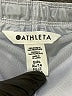 Athleta 100% Polyester Metallic Silver Athletic Shorts Size 14 - photo 3