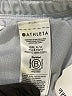 Athleta 100% Polyester Metallic Silver Athletic Shorts Size 14 - photo 4