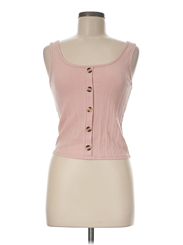 Pre-owned Mudd Tank Top Pink Sweetheart Neckline Tops