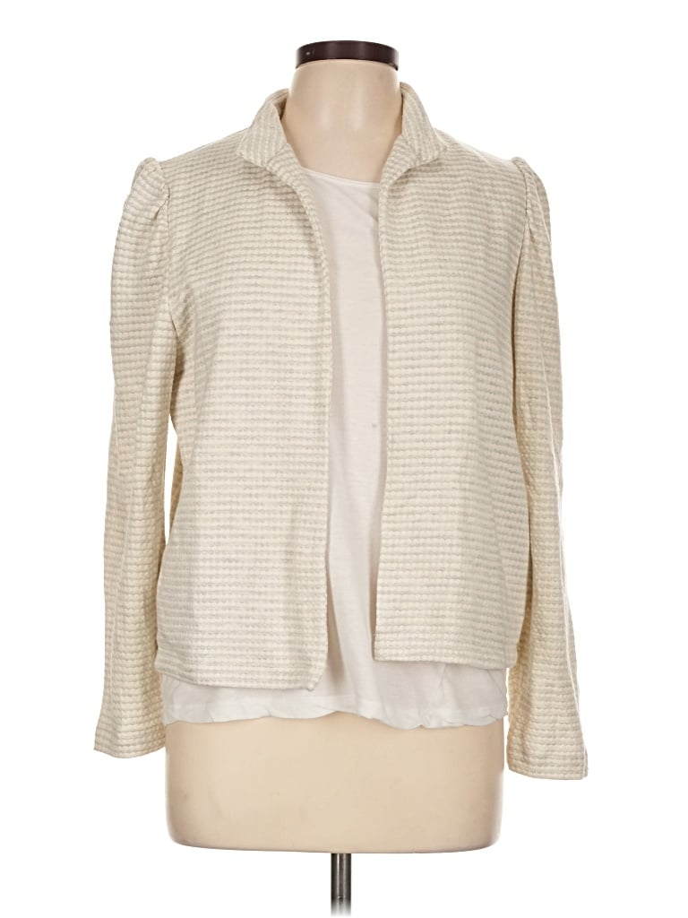 Pre-owned Amour Vert Cardigan Sweater In Ivory
