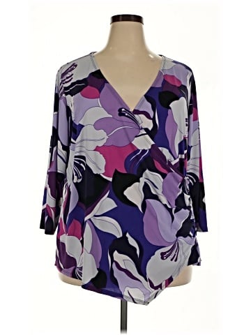 JLo by Jennifer Lopez 3/4 Sleeve Blouse (view 1)