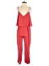 ASOS 100% Polyester Solid Red Jumpsuit Size 6 - photo 1