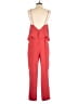ASOS 100% Polyester Solid Red Jumpsuit Size 6 - photo 2