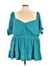 Torrid Teal 3/4 Sleeve Blouse Size 5X Plus (5) - photo 1