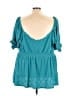 Torrid Teal 3/4 Sleeve Blouse Size 5X Plus (5) - photo 2