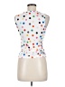 Shein Polka Dots White Sleeveless Top Size 6 - photo 2