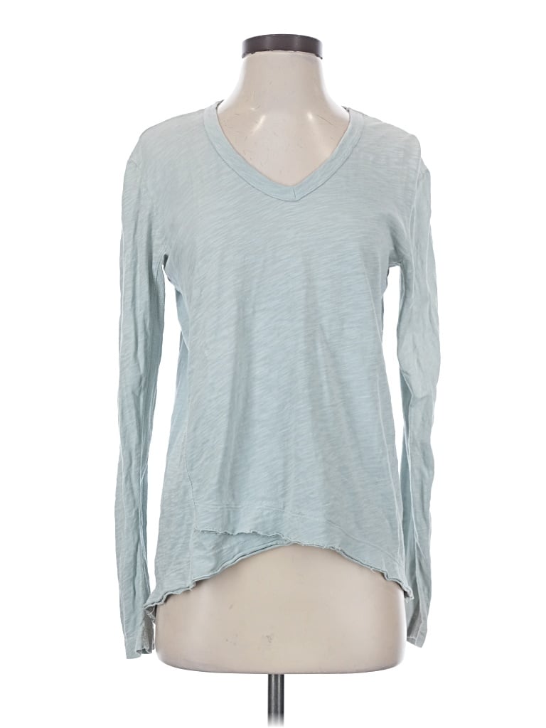 Pre-owned Wilt Long Sleeve Top Teal V-neck Tops