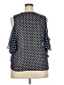 Truth NYC 100% Polyester Polka Dots Black Blue Sleeveless Blouse Size 2X - photo 2