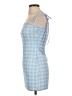 Shein Plaid Blue Casual Dress Size S - photo 5