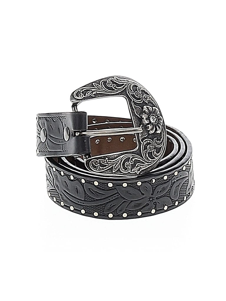 Pre-owned Ariat Leather Belt In Black